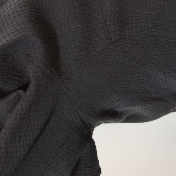 Oska Soft Black Textured Seersucker Jacket - Picture 12 of 16